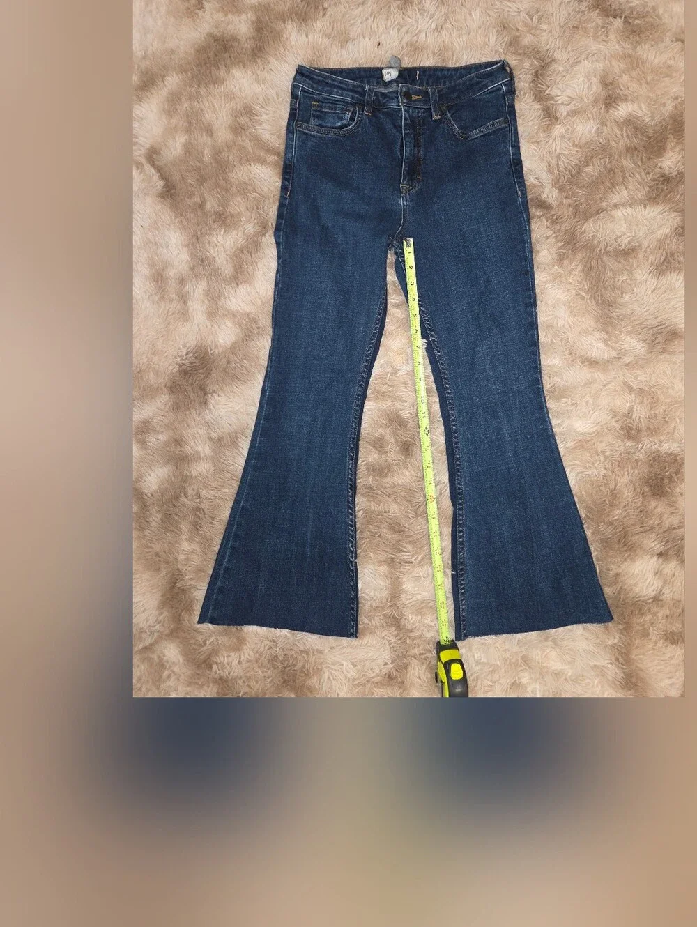 Free People Dark Blue Flare Jeans